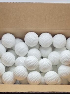 75 White Blank Non-Branded Golf Balls